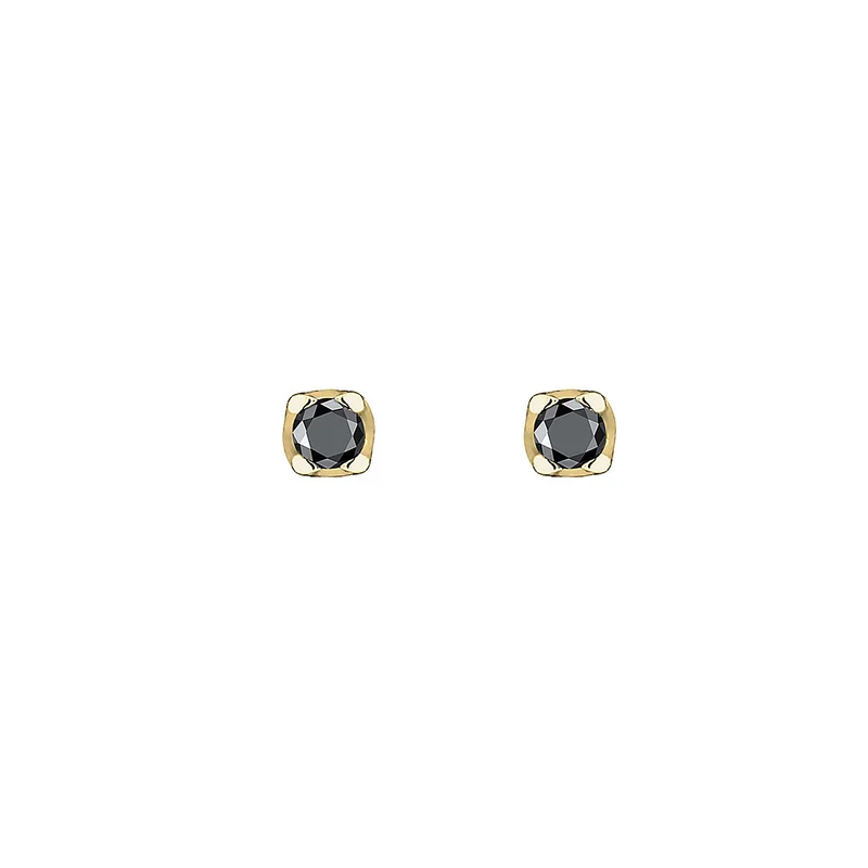 Ohrstecker | Diamant ( Schwarz, 0,06 ct )