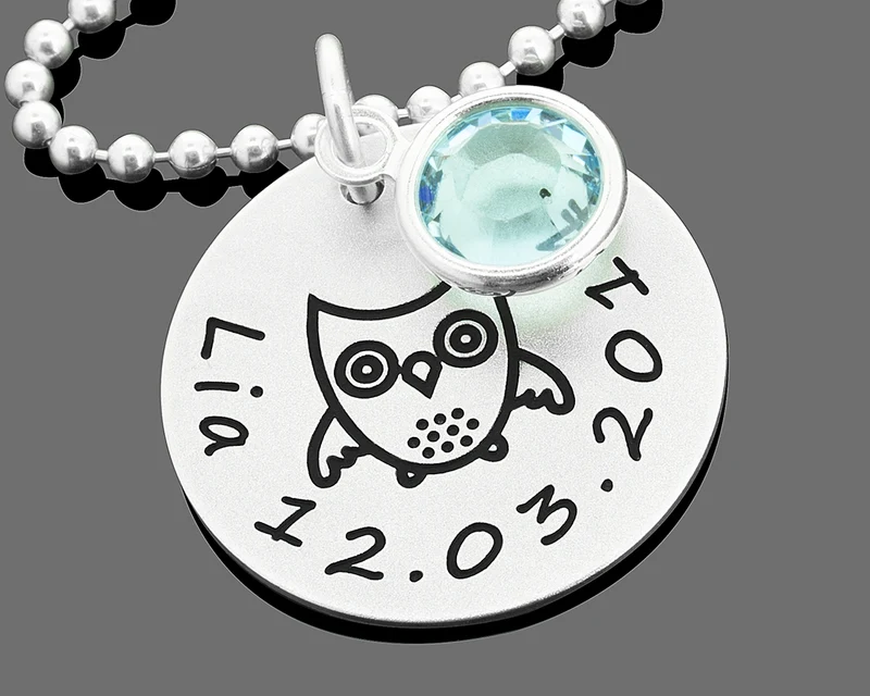 TAUFGESCHENK, PERSONALISIERTER SCHACHTEL, KINDERSCHMUCK MIT GRAVUR
