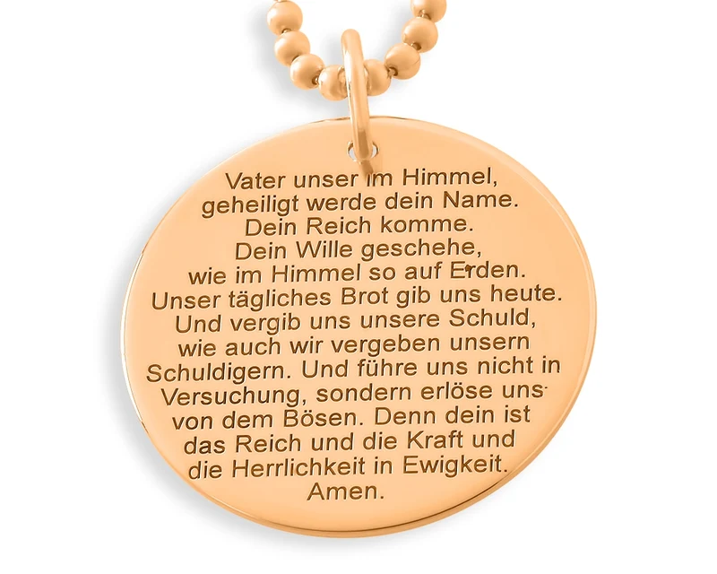 GOLDKETTE ZUR TAUFE SCHMUCK VATER UNSER... GEBURT HALSKETTE TAUFSCHMUCK