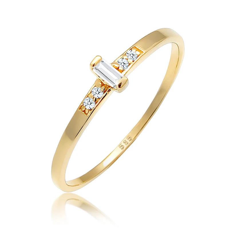 Verlobungsring | Diamant ( Weiß, 0,02 ct )