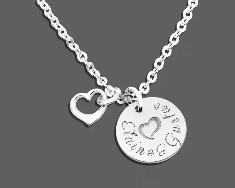 SILBERSCHMUCK - HALSKETTE - SILBERKETTE MIT NAMEN - 925 SILBER NAMENSKETTE