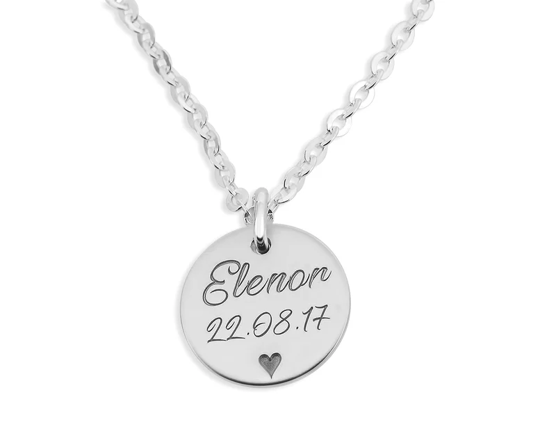 SILBERKETTE MIT NAMEN SCHMUCK MIT GRAVUR 925 SILBER HALSKETTE NAME DATUM