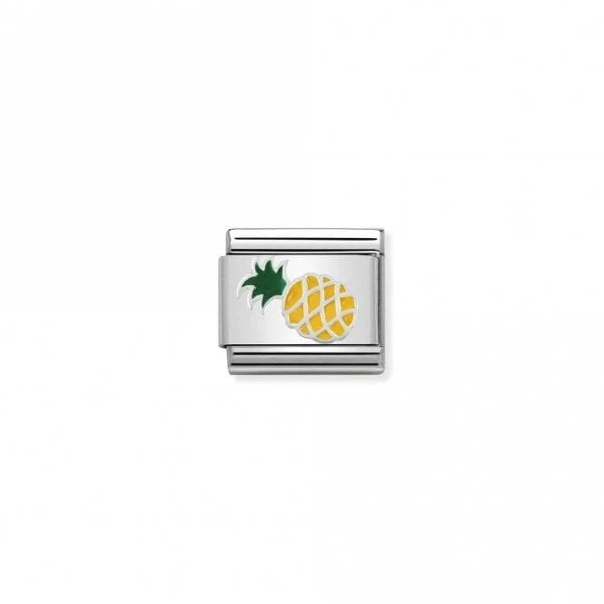 Classic Silver Pineapple Food & Drink Charms