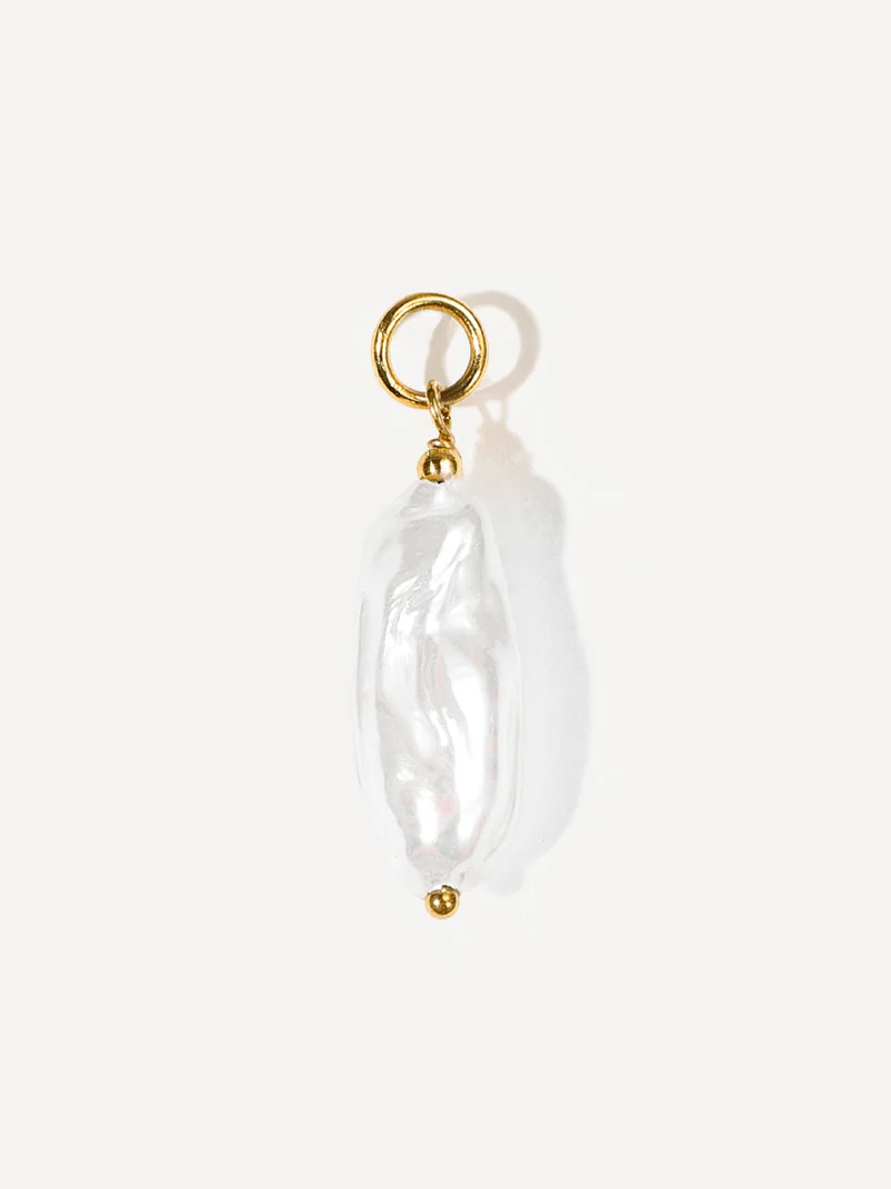 17x6,4mm Flowing Pearl Ohrring-Charm