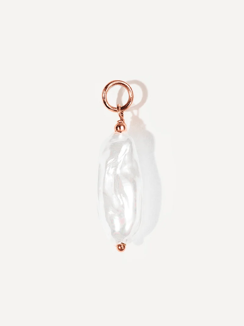 17x6,4mm Flowing Pearl Ohrring-Charm