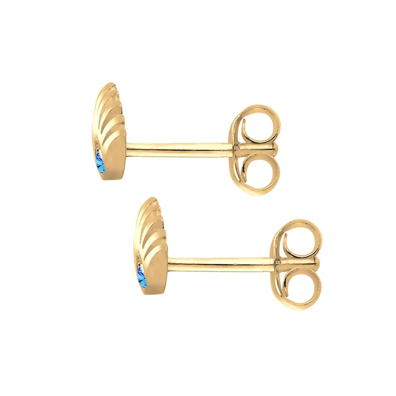 Ohrstecker Evil Eye | Kristall ( Blau )