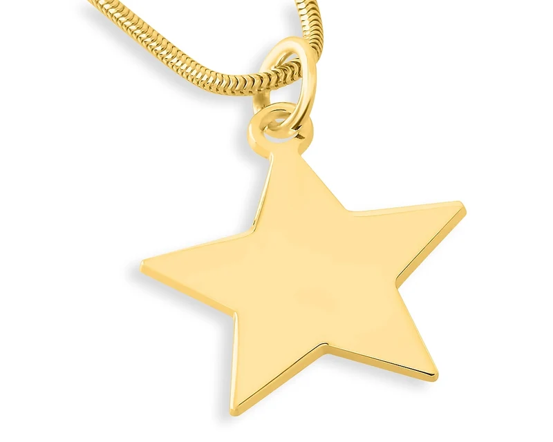 KETTE STERN PERSONALIERTER DAMENSCHMUCK KETTE MIT GRAVUR STERNENKIND