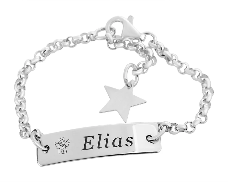 ID ARMBAND, TAUFARMBAND, GESCHENK ZUR TAUFE, BABY, KINDERSCHMUCK