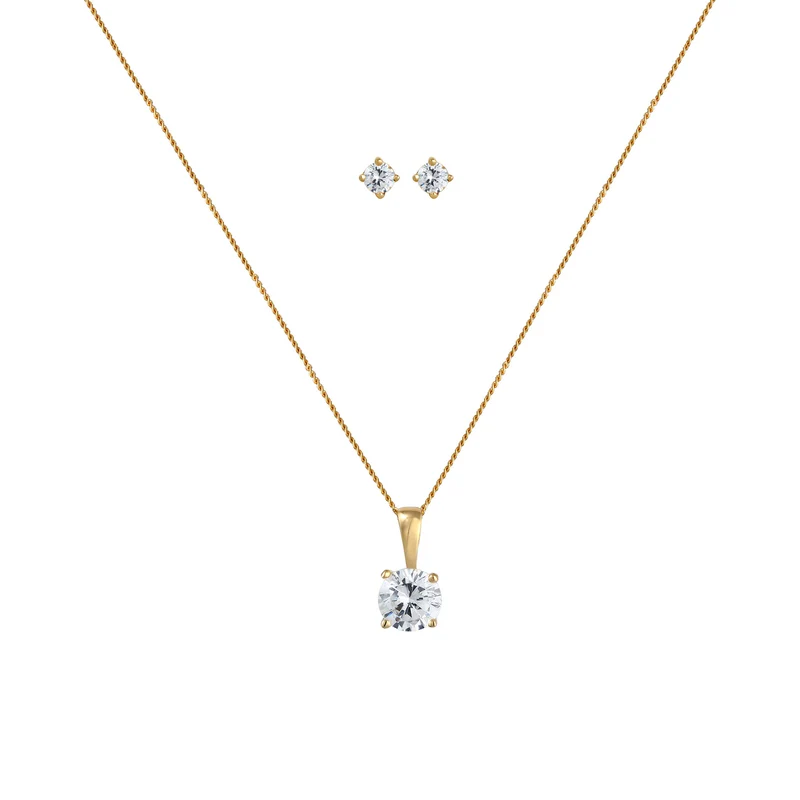 Schmuckset | Zirkonia ( Weiß )