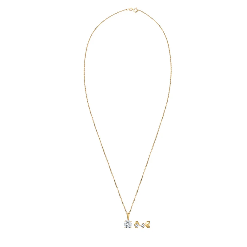 Schmuckset | Zirkonia ( Weiß )