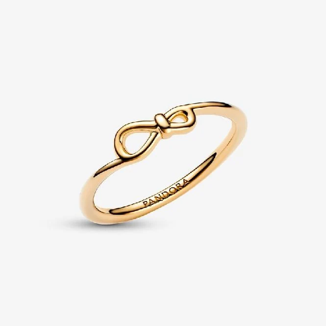 Gold Small Infinity Knot Ring, Size 48