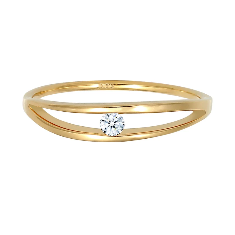 Verlobungsring | Diamant ( Weiß, 0,06 ct )