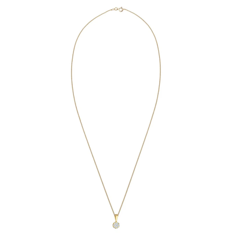 Halskette | Diamant (Weiß, 0,12 ct)