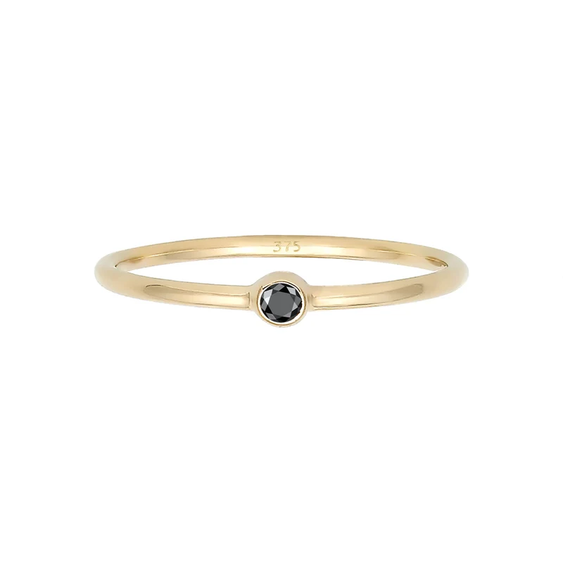 Verlobungsring | Diamant ( Schwarz, 0,03 ct )