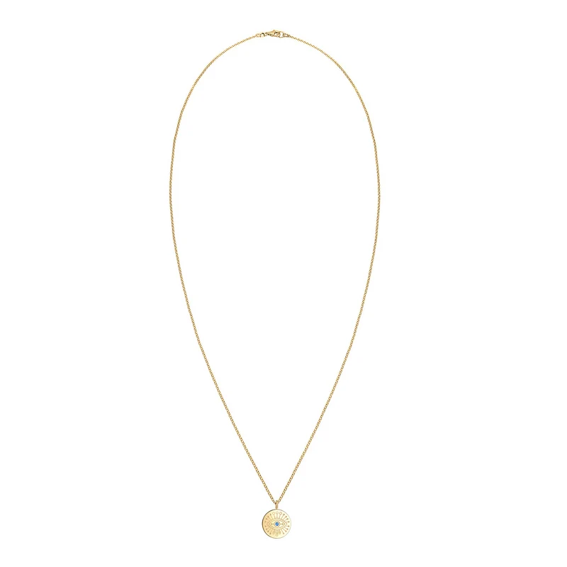 Halskette Evil Eye | Kristall (Blau)