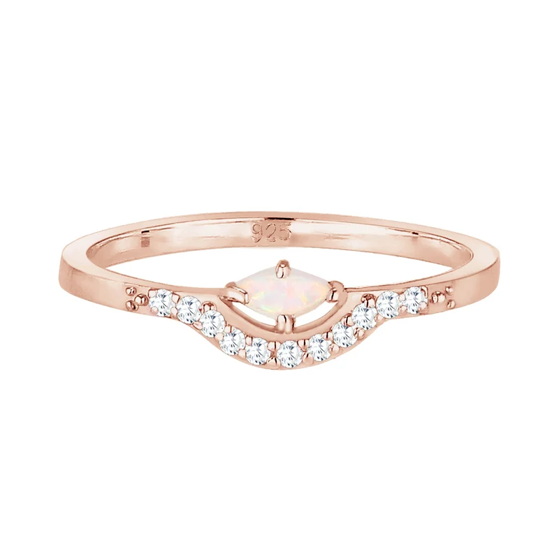 Verlobungsring | Opal ( Weiß )