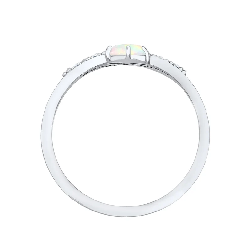 Verlobungsring | Opal ( Weiß )