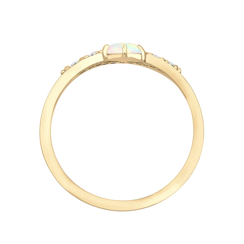 Verlobungsring | Opal ( Weiß )