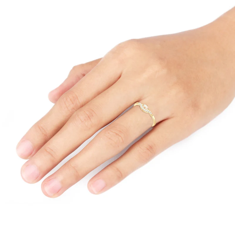 Verlobungsring | Opal ( Weiß )