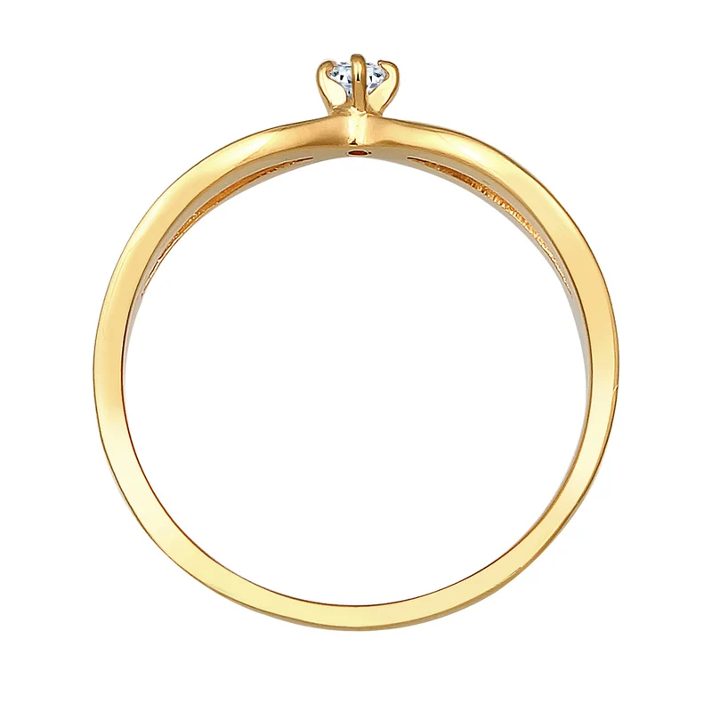 Solitär-Ring | Diamant ( Weiß, 0,03 ct )