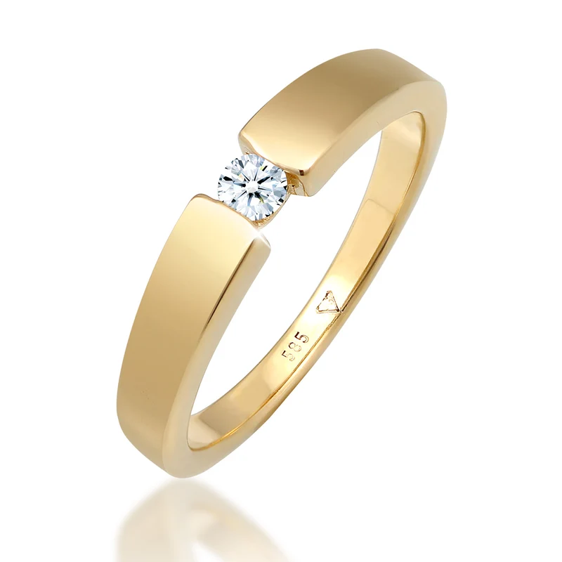 Solitär-Ring | Diamant ( Weiß, 0,11 ct )