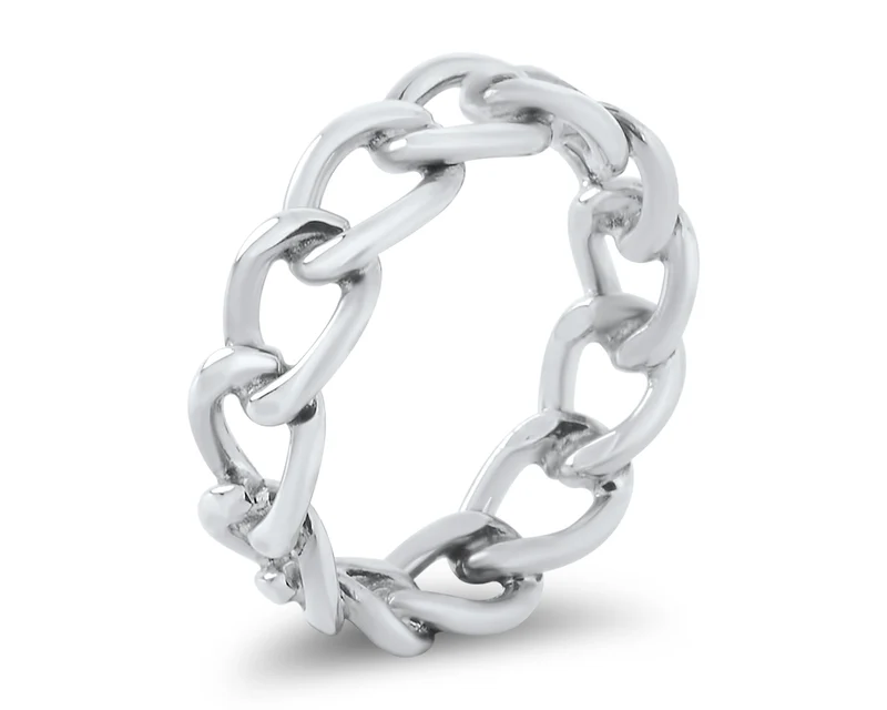 RING SILBER, DESIGNERRING, KETTENRING, DAMENRING
