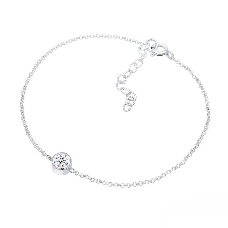 Solitär-Armband | Kristall ( Weiß )
