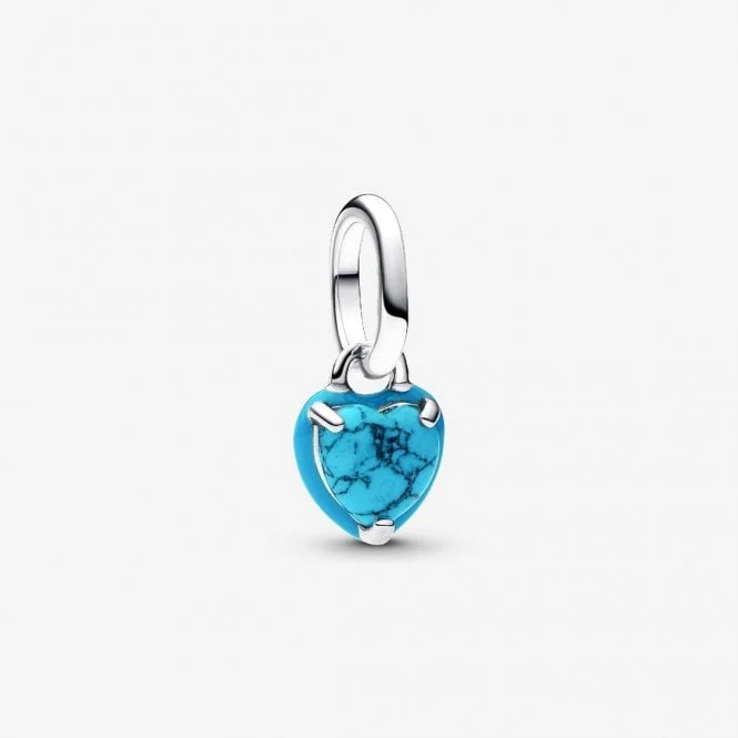 Turquoise Heart Mini Dangle Charms