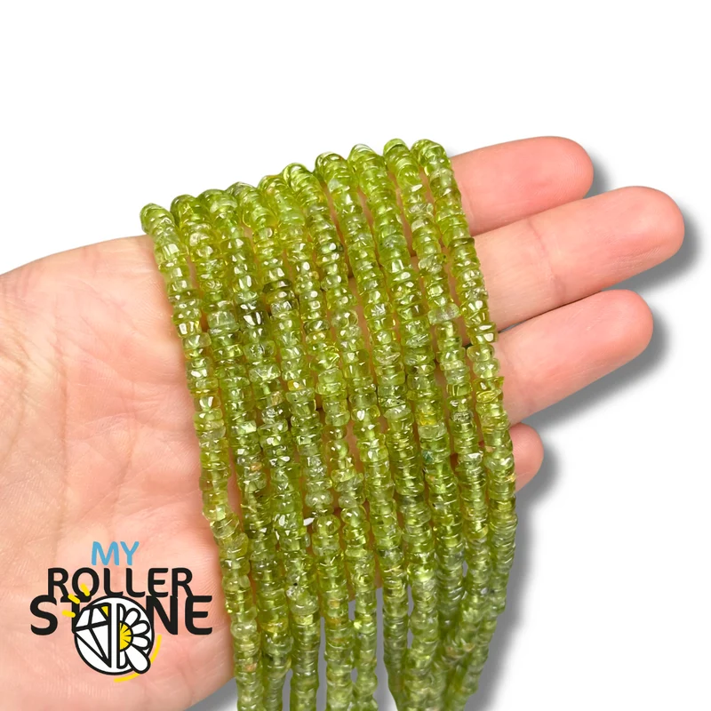 Heishi Perle Rondelle Peridot