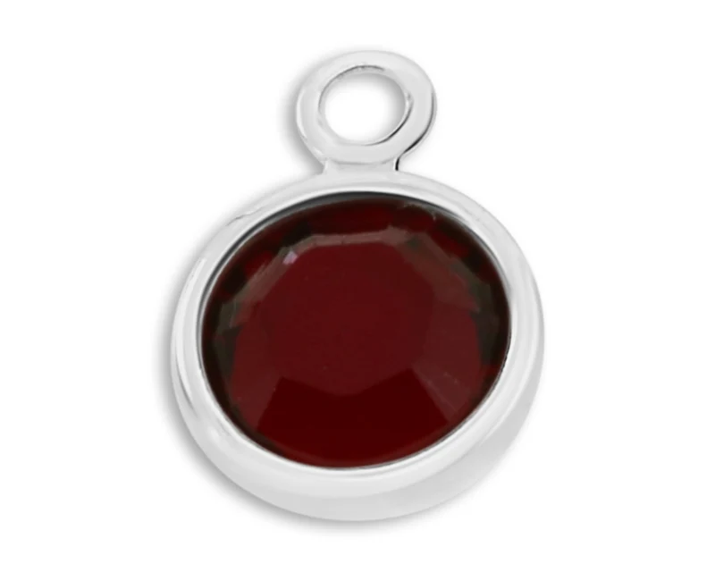 SCHMUCK STEIN, GEBURTSSTEIN JANUAR ROT, ANHÄNGER