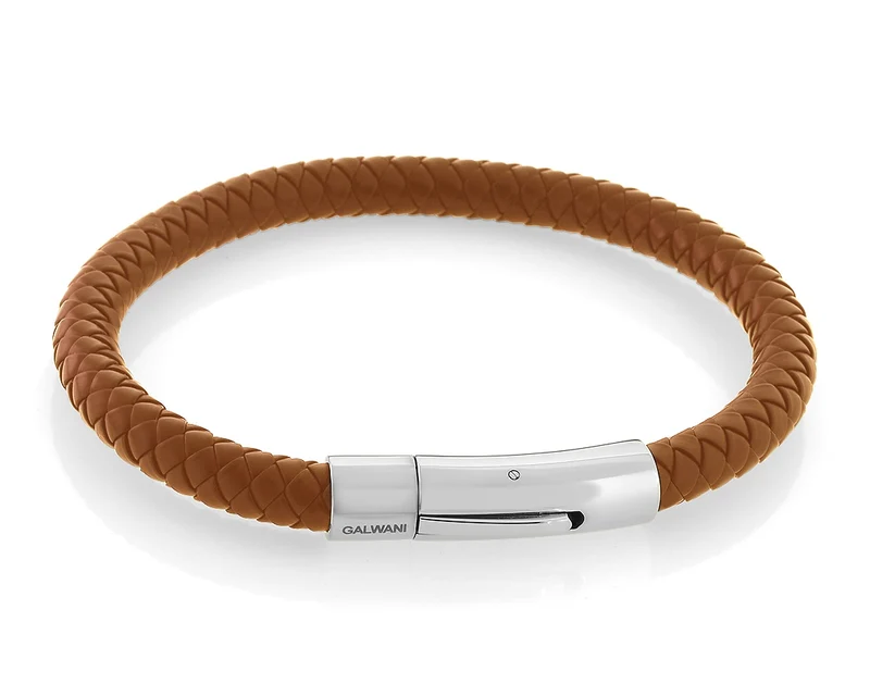 ARMBAND KAUTSCHUK BRAUN MÄNNERSCHMUCK HERREN ARMBAND SCHLICHT