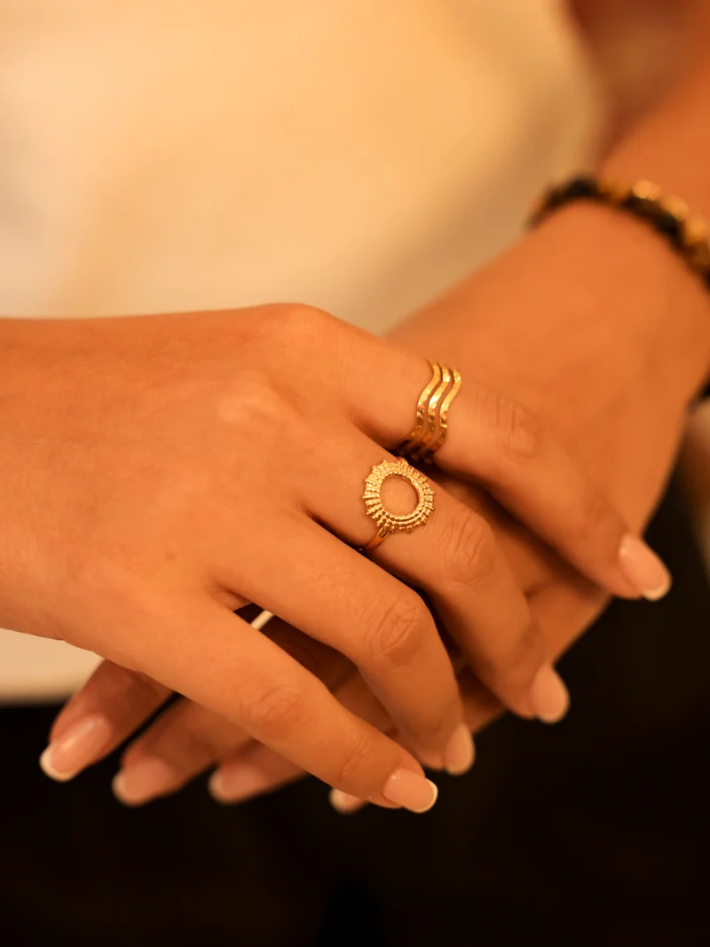 Starburst Band Ring