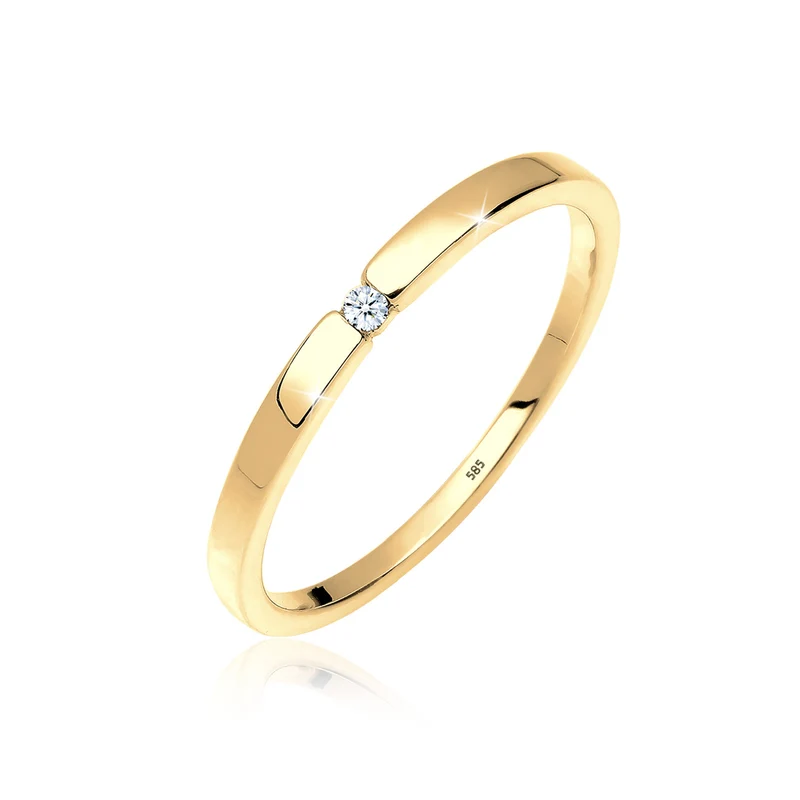 Verlobungsring | Diamant ( Weiß, 0,015 ct )