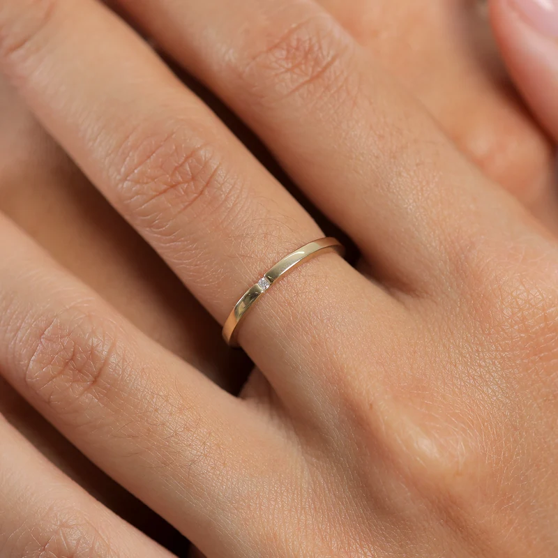 Verlobungsring | Diamant ( Weiß, 0,015 ct )