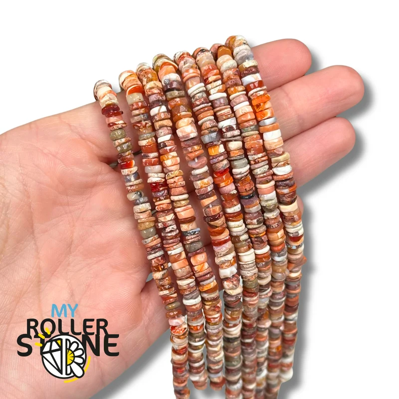 5A Mexikanische Feueropal-Rondellperle