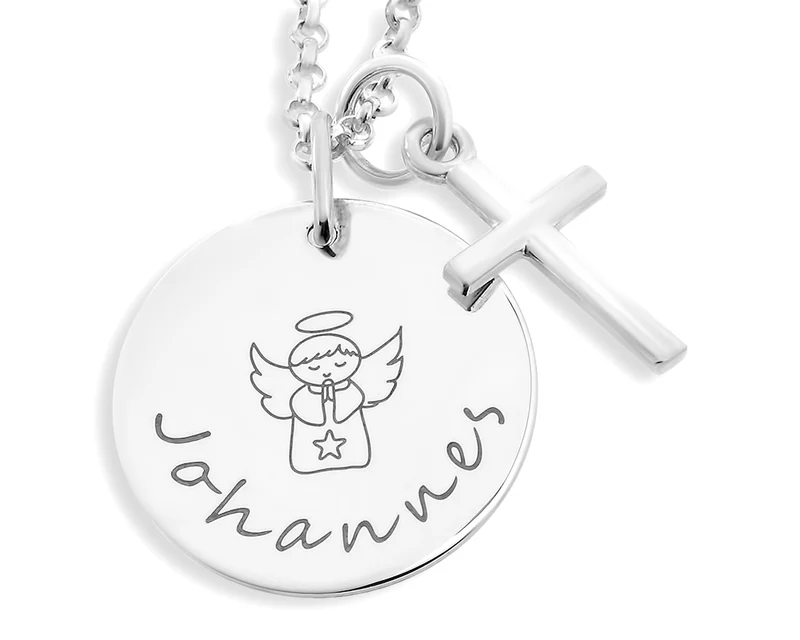 KETTE ZUR GEBURT, TAUFSCHMUCK, NAMENSKETTE, GRAVUR