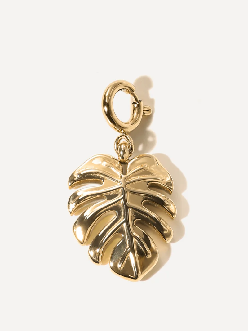 Monstera Leaf Ketten-Charm