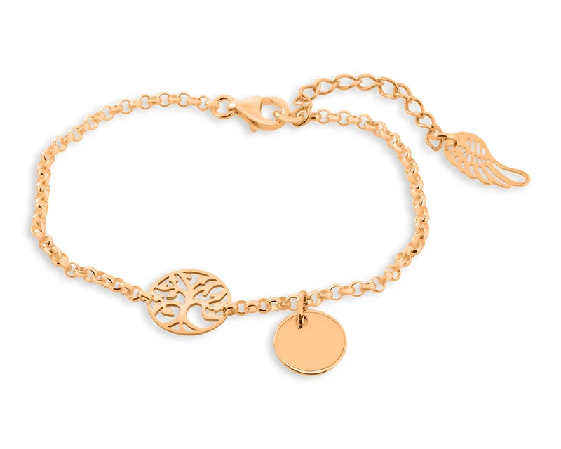 DAMENSCHMUCK ROSÉ, ARMBAND, LEBENSBAUM, NAMENSSCHMUCK