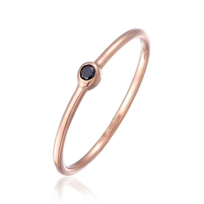 Ring | Diamant ( Schwarz, 0,03 ct )