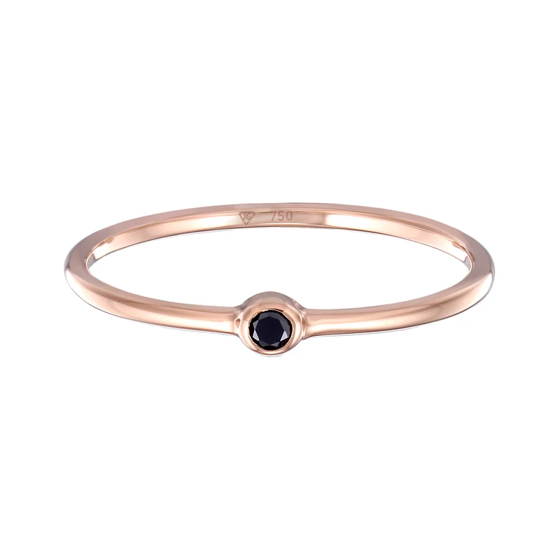 Ring | Diamant ( Schwarz, 0,03 ct )