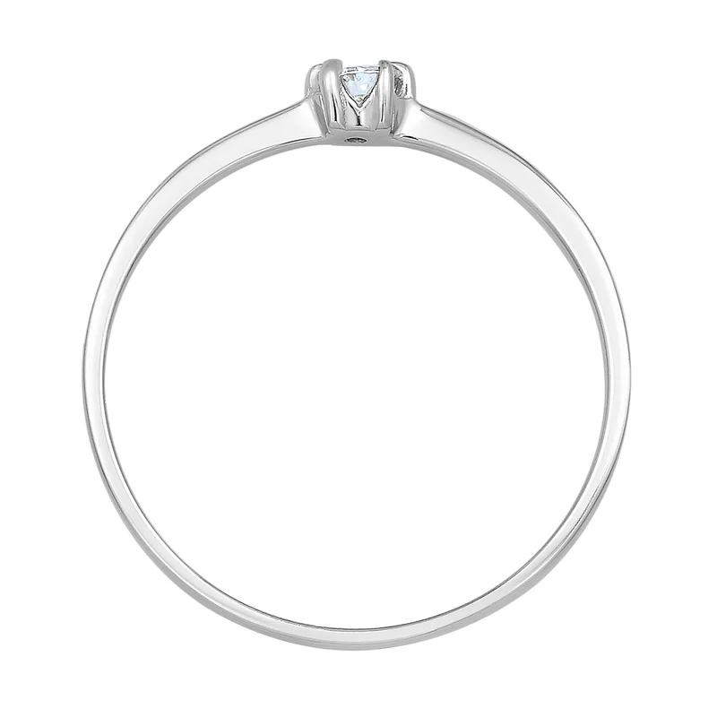 Verlobungsring | Diamant ( Weiß, 0,11 ct )
