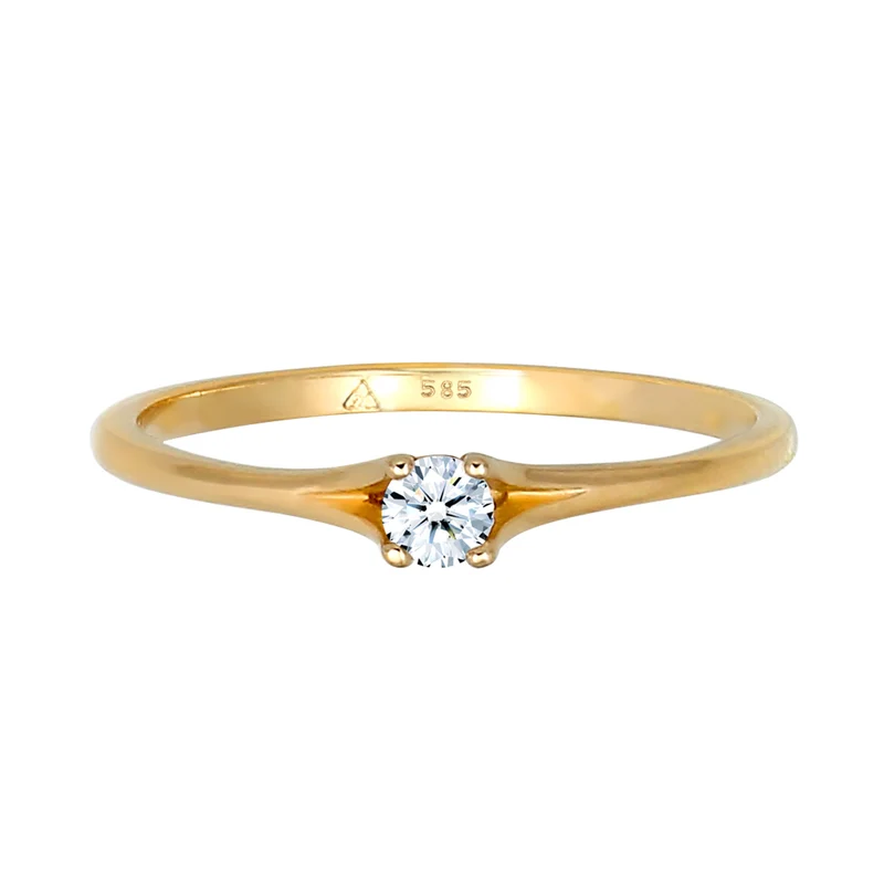 Verlobungsring | Diamant ( Weiß, 0,06 ct )