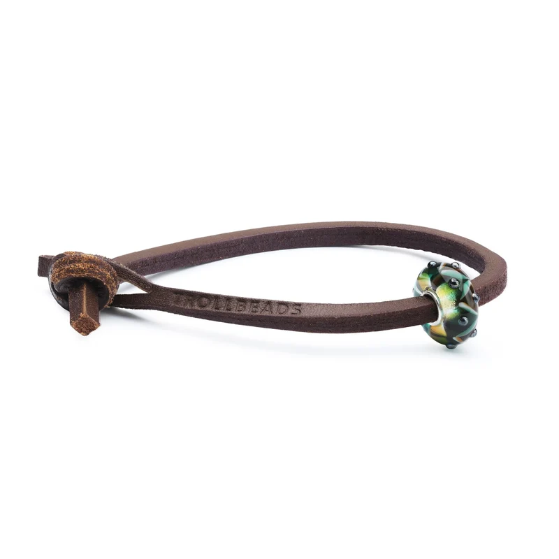 Unique Leder Armband, Zimt
