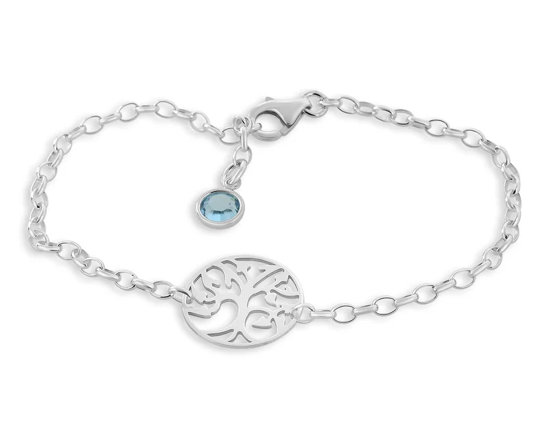 LEBENSBAUM ARMBAND DAMEN SILBERSCHMUCK GESCHENKSCHACHTEL PERSONALSIERT