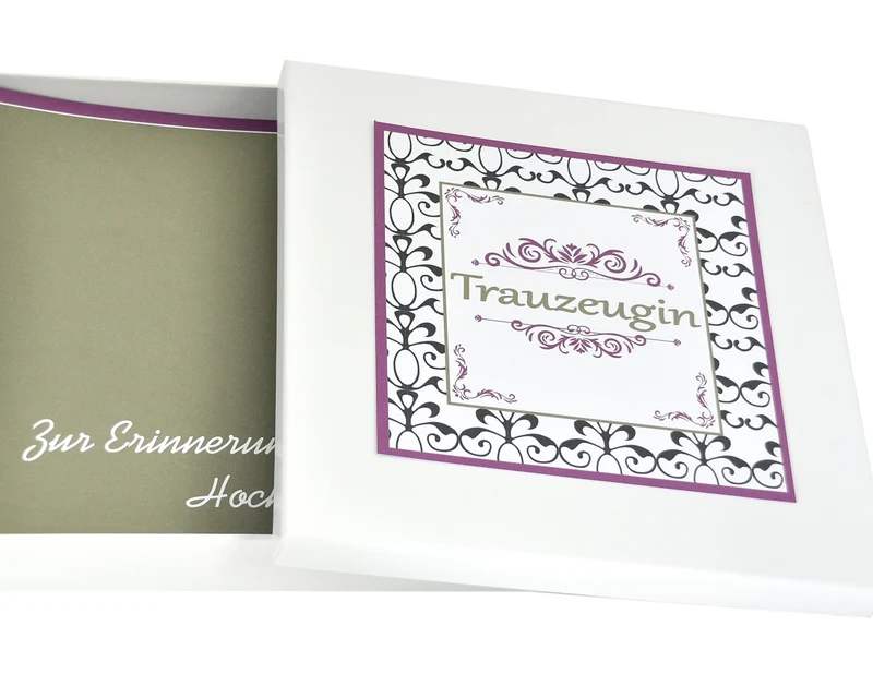 PERSONALISIERTE SCHACHTEL, SCHMUCKBOX, GESCHENKSCHACHTEL ZUR HOCHZEIT