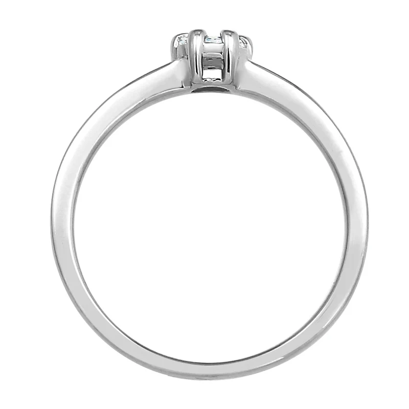 Verlobungsring | Diamant ( Weiß, 0,12 ct )