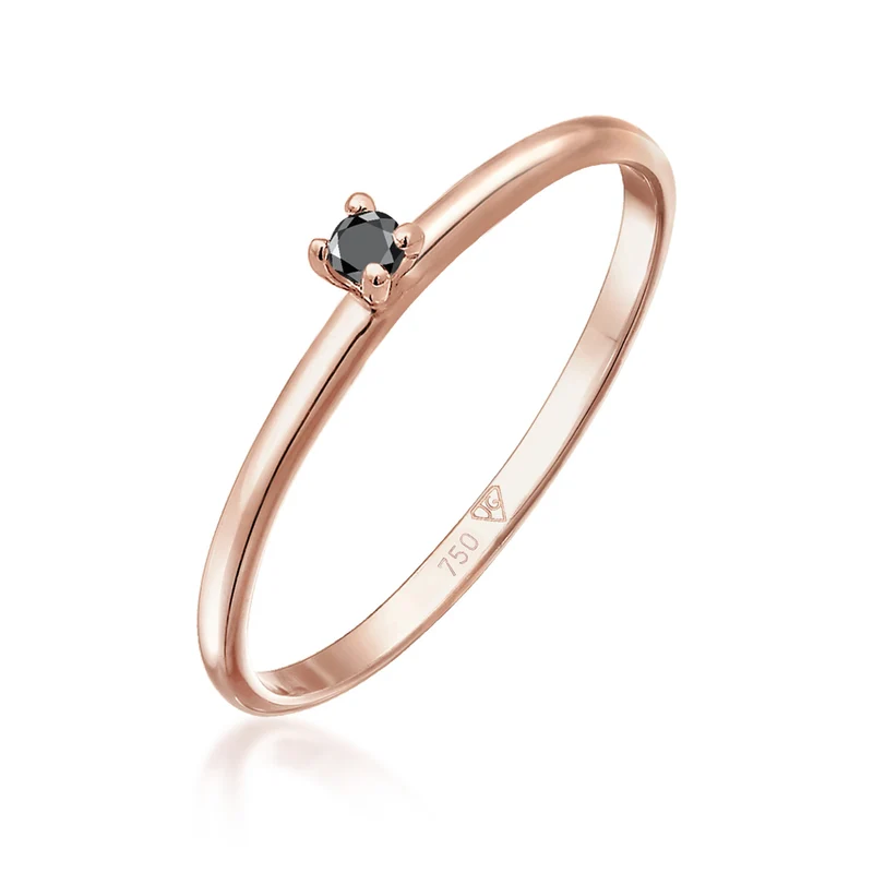 Ring | Diamant ( Schwarz, 0,015 ct )