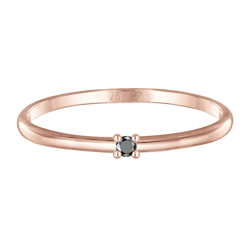 Ring | Diamant ( Schwarz, 0,015 ct )