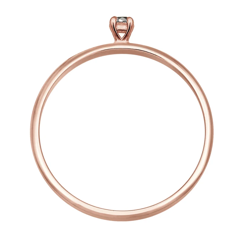 Ring | Diamant ( Schwarz, 0,015 ct )