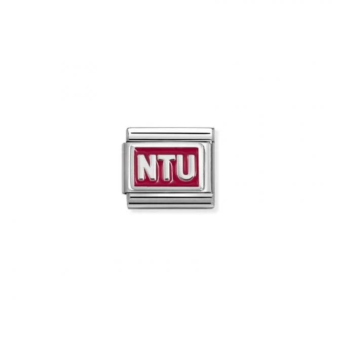 Classic Silver and Enamel Red NTU Graduation Charms